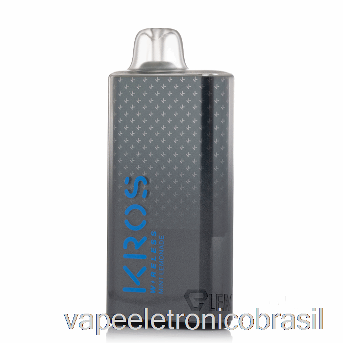 Vape Recarregável Kros Wireless 9000 Descartável Limonada De Menta